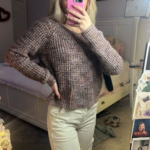Cozy open back sweater